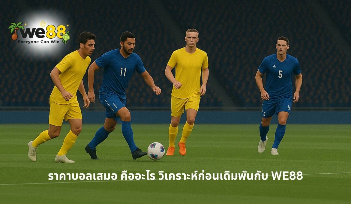 ราคาบอลเสมอ คืออะไร? คู่มือสำหรับมือใหม่ WE88