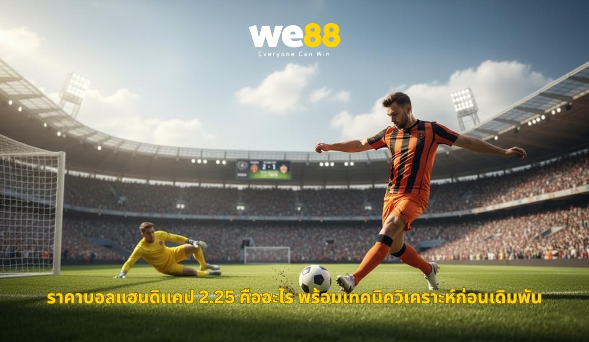 ทำความเข้าใจราคาบอล 2.25 เพื่อแทงบอลกับ WE88 อย่างละเอียด